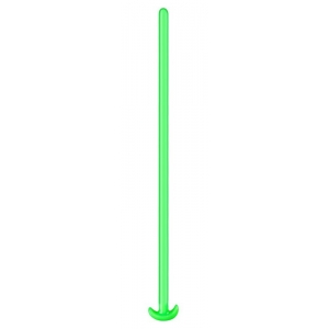 Gode long XXL GIANT SNAKE 100 x 3cm Vert Phosphorescent