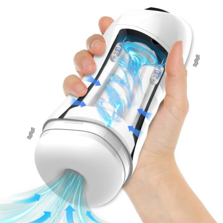 Masturbateur automatique MAX CUP avec Vibrations et succion