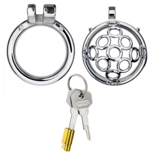 Cage de chasteté en métal SUB MAX 3.5 cm pour chasteté maximale