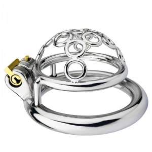 Cage de chasteté en métal SUB MAX 3.5 cm pour chasteté maximale