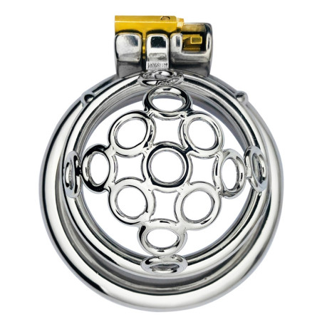 Cage de chasteté en métal SUB MAX 3.5 cm pour chasteté maximale