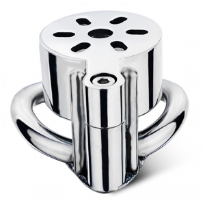 Cage de chasteté en métal CAN STEEL de CockLock