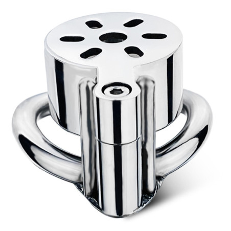 Cage de chasteté en métal CAN STEEL de CockLock