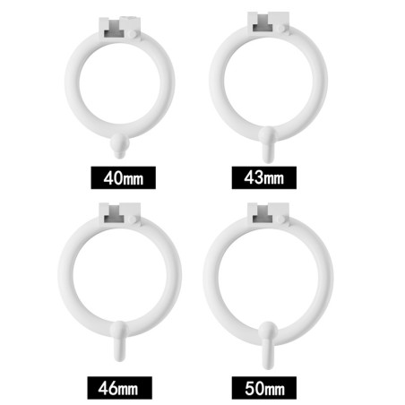 Cage de chasteté FILLY HOOK S Blanche 5.5 x 3.1cm