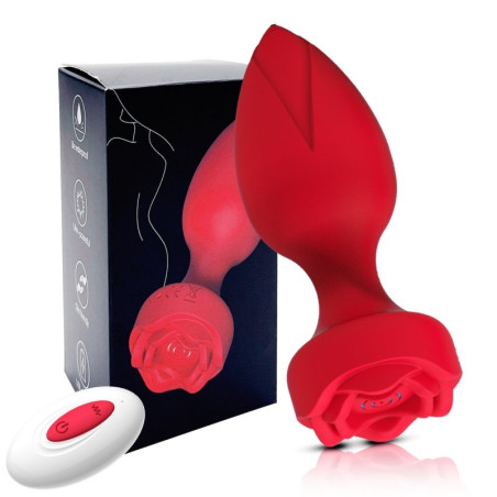 Plug anal vibrant ROSY BELLO Rose de MyPlayToys