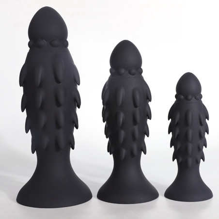 Plug anal silicone VORCAT M 19 cm avec Picots souples