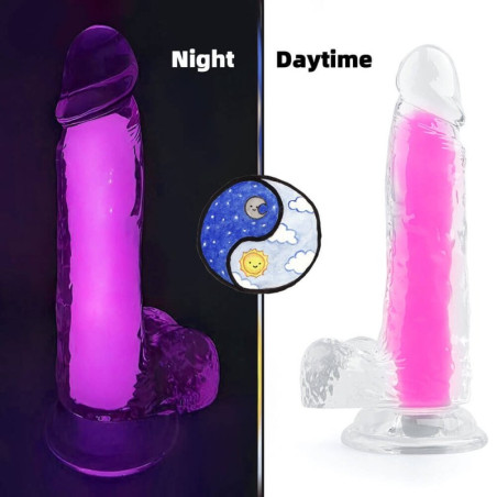 Gode phosphorescent COLOR GLOW Rose de ClearlyHorny