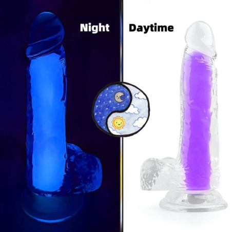 Gode phosphorescent COLOR GLOW Violet de ClearlyHorny