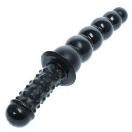 Gode avec poignée BEADS HANDLE de 21 cm 2