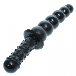 Gode avec poignée BEADS HANDLE de 21 cm