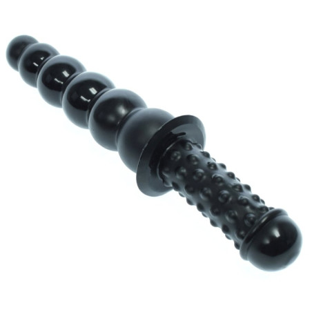 Gode avec poignée BEADS HANDLE de 21 cm