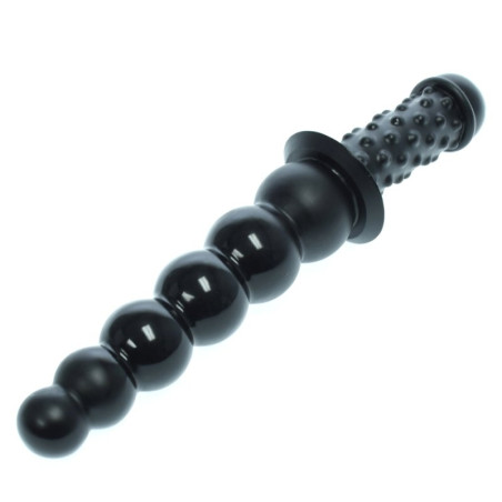 Gode avec poignée BEADS HANDLE de 21 cm