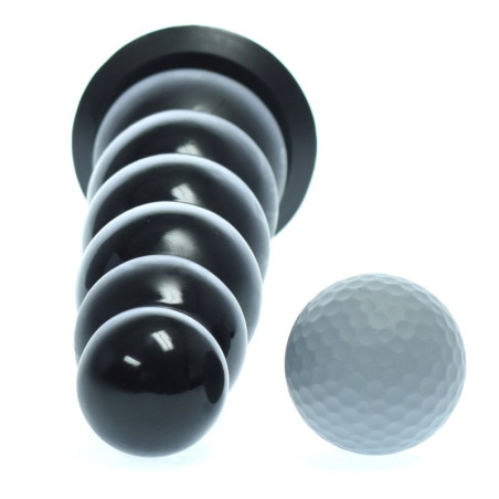 Gode avec poignée BEADS HANDLE de 21 cm