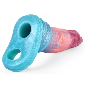 Gaine de pénis Monster YOSNEX 15 x 5 cm Rose-Bleu