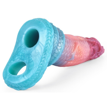 Gaine de pénis Monster YOSNEX 15 x 5 cm Rose-Bleu