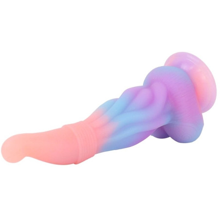 Gode Alien OBRUK Luminescent 18 x 5 cm multicolore