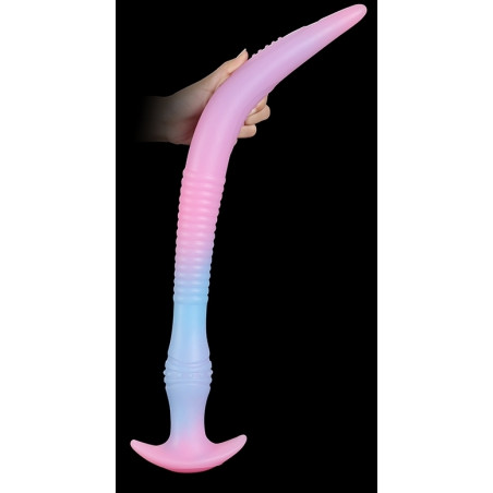 Gode anal long LUMINOUS STICOT L de 45 x 4.5cm Bicolore