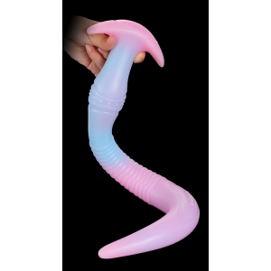 Gode anal long LUMINOUS STICOT L de 45 x 4.5cm Bicolore