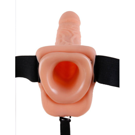 Gode ceinture vibrant de 22cm avec ouverture 3.5cm