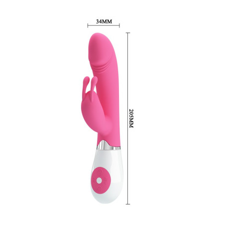 Vibromasseur rabbit Gene de la gamme Pretty Love