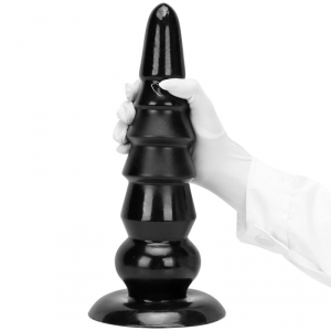 Plug anal XXL TOWER UP M Noir de Deepleasure 32 cm