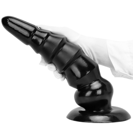 Plug anal XXL TOWER UP M Noir de Deepleasure 32 cm
