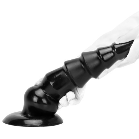 Plug anal XXL TOWER UP M Noir de Deepleasure 32 cm