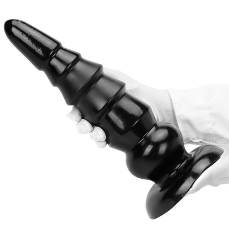Plug anal XXL TOWER UP M Noir de Deepleasure 32 cm