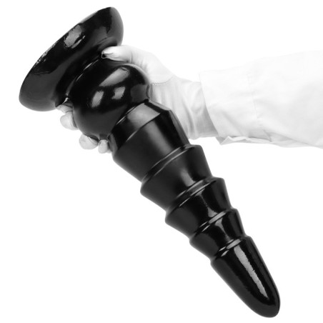 Plug anal XXL TOWER UP M Noir de Deepleasure 32 cm