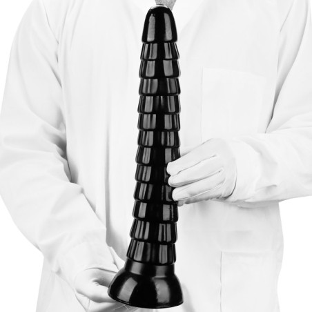 Gode noir KIBO M avec relief écailles | Deepleasure