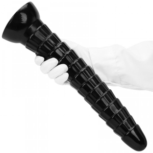 Gode noir KIBO M avec relief écailles | Deepleasure