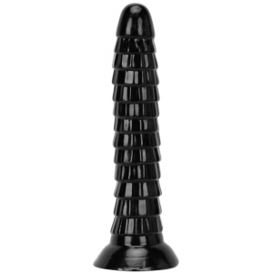 Gode noir KIBO M avec relief écailles | Deepleasure