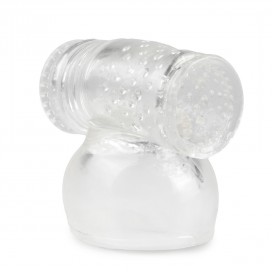 Double embout pour le masturbateur Wand en version Transparent