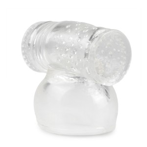 Double embout pour le masturbateur Wand en version Transparent