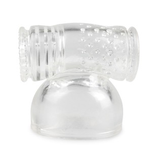 Double embout pour le masturbateur Wand en version Transparent