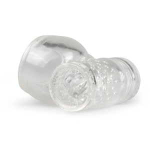 Double embout pour le masturbateur Wand en version Transparent