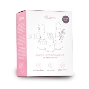 Double embout pour le masturbateur Wand en version Transparent