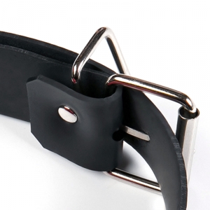 Bâillon en latex NO MORE de KINKGear Noir et Rouge