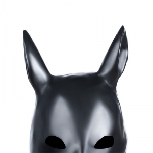Masque Tête de cheval en latex HORSE Noir