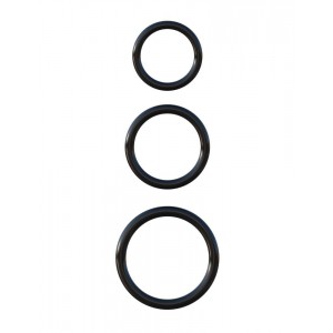 Lot de 3 cockrings en silicone C-Ringz diamètre de 32 à 51mm