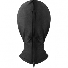 Cagoule Bdsm avez zip OPEN N°2 Noire 2