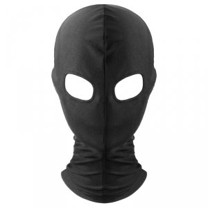 Cagoule Bdsm avez zip OPEN N°2 Noire