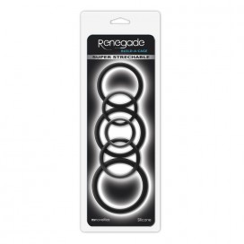 Pack de 6 cockrings en silicone Renegade 2