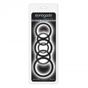 Pack de 6 cockrings en silicone Renegade
