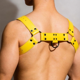 Harnais Bdsm CHEST ALL Jaune 2