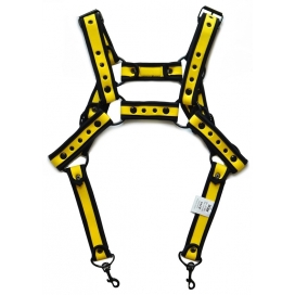 Harnais en néoprène NEO CHEST Noir-Jaune 2