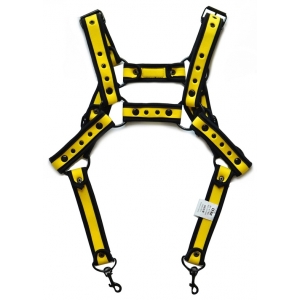 Harnais en néoprène NEO CHEST Noir-Jaune