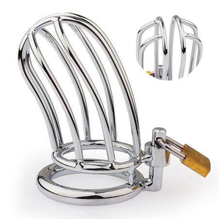 Cage de chasteté en métal LINEALE 9.5 x 3.5cm