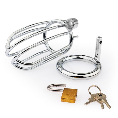 Cage de chasteté en métal LINEALE 9.5 x 3.5cm
