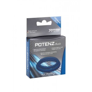 Lot de 2 cockrings en silicone bleu pour maintenir l'érection
